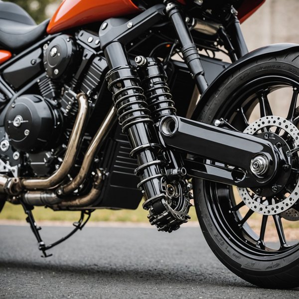 Quels sont les avantages des suspensions à ressorts progressifs pour une moto de touring ?